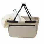 HALFAR® shopper BLACK BASKET, beige — productfoto 16