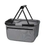 HALFAR® shopper BLACK BASKET, medium grijs