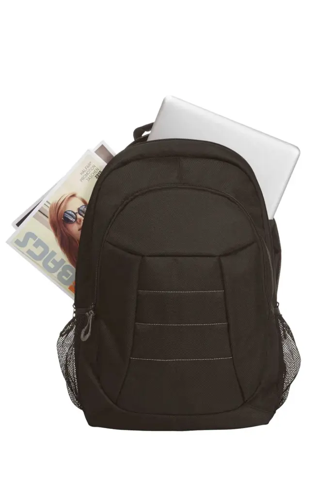 Halfar laptop rucksack impulse schwarz für firmen mit logo druck.