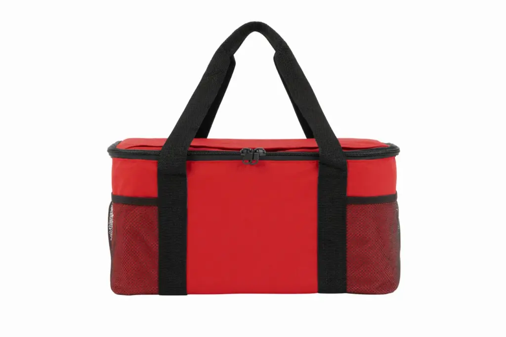 HALFAR® koeltas FAMILY XL voorkant rot - Hidalgo Halfar custom logo cooler bag | XL promotional thermal — product photo 11