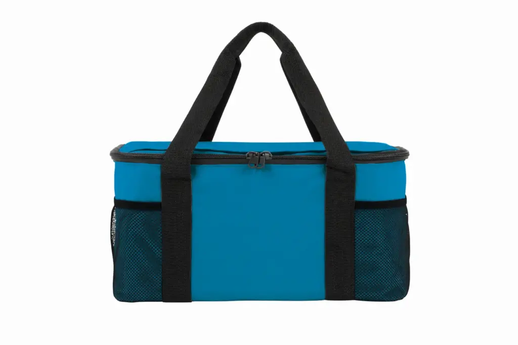 HALFAR® koeltas FAMILY XL voorkant cyan - Hidalgo Halfar custom logo cooler bag | XL promotional thermal — product photo 14
