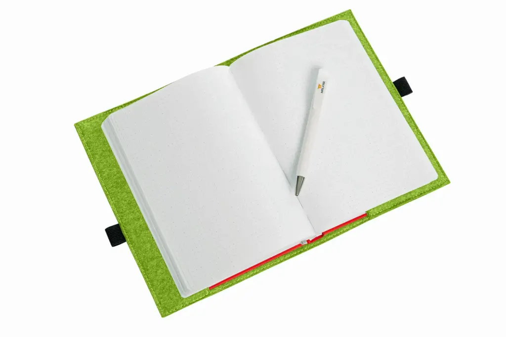 Halfar custom branded A5 felt writing folder — product photo 9