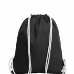HALFAR® katoenen gymtas EARTH achterkant schwarz - Katoenendraagtassen HALFAR® katoenen gymtas EARTH