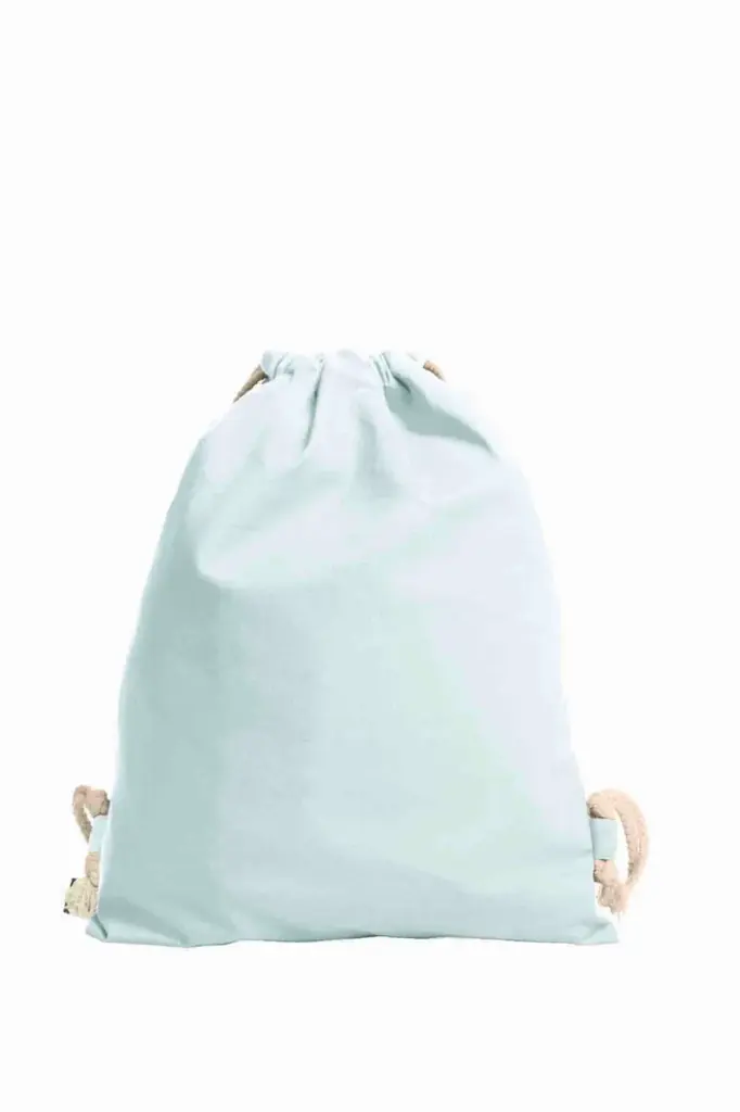 HALFAR® katoenen gymtas EARTH 18 - Katoenendraagtassen HALFAR® katoenen gymtas EARTH, wit
