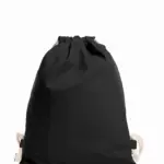 HALFAR® katoenen gymtas EARTH 1 - Katoenendraagtassen HALFAR® katoenen gymtas EARTH, zwart