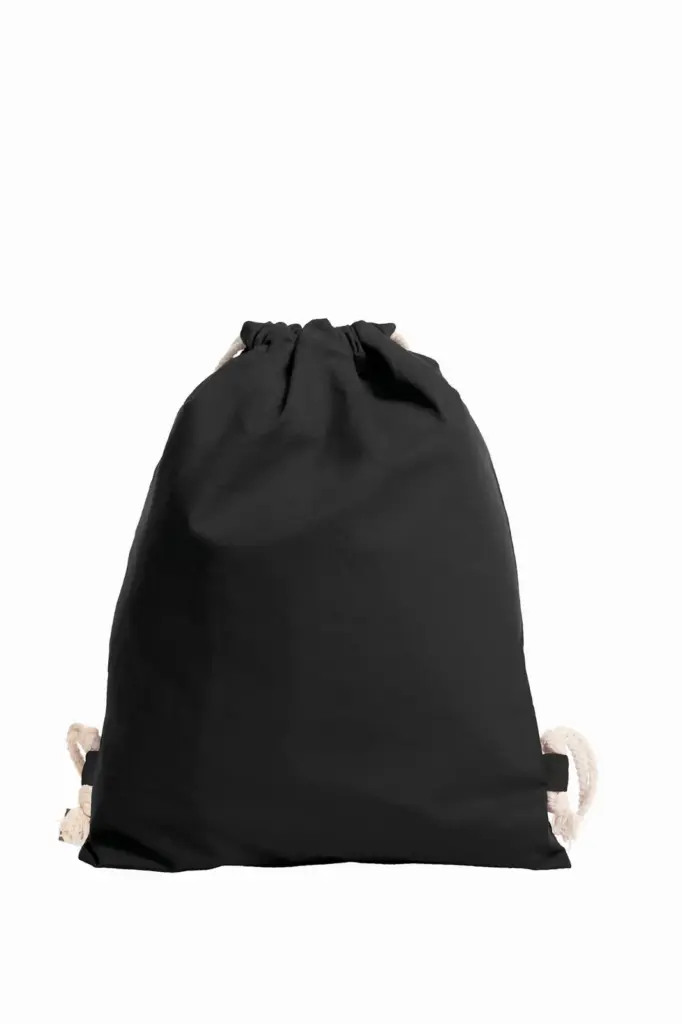 HALFAR® katoenen gymtas EARTH 1 - Katoenendraagtassen HALFAR® katoenen gymtas EARTH, zwart