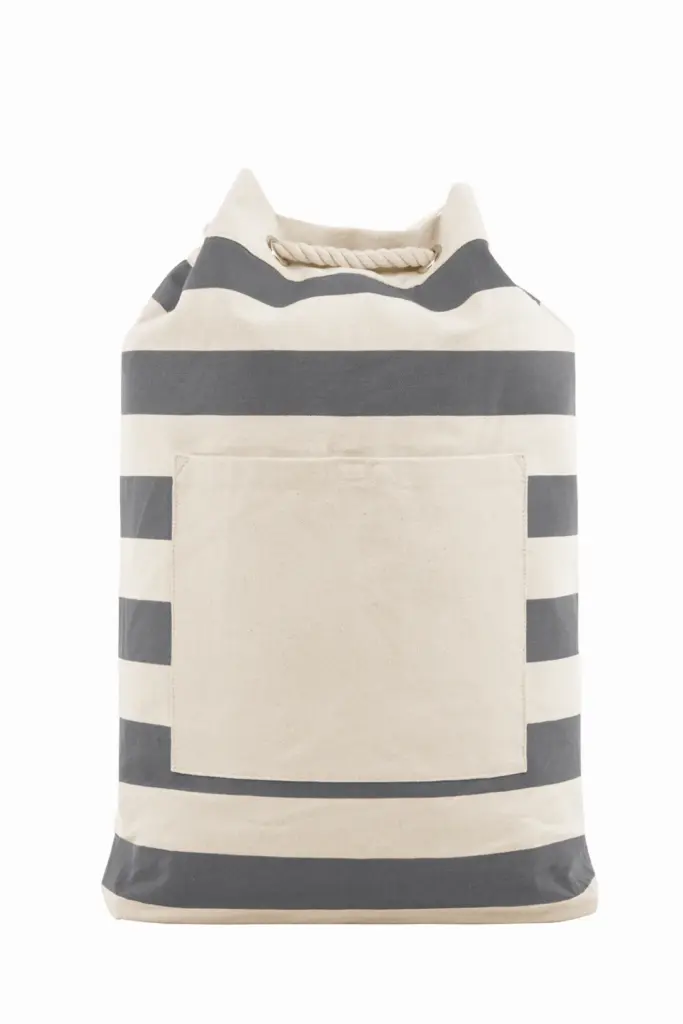 HALFAR® rugzak BEACH voorkant anthrazit - Katoenendraagtassen HALFAR® rugzak BEACH — productfoto 9