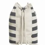 HALFAR® rugzak BEACH achterkant anthrazit - Katoenendraagtassen HALFAR® rugzak BEACH — productfoto 13