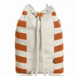 HALFAR® rugzak BEACH achterkant orange - Katoenendraagtassen HALFAR® rugzak BEACH — productfoto 14