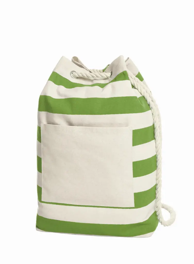 HALFAR® rugzak BEACH 187 - Katoenendraagtassen HALFAR® rugzak BEACH, appelgroen