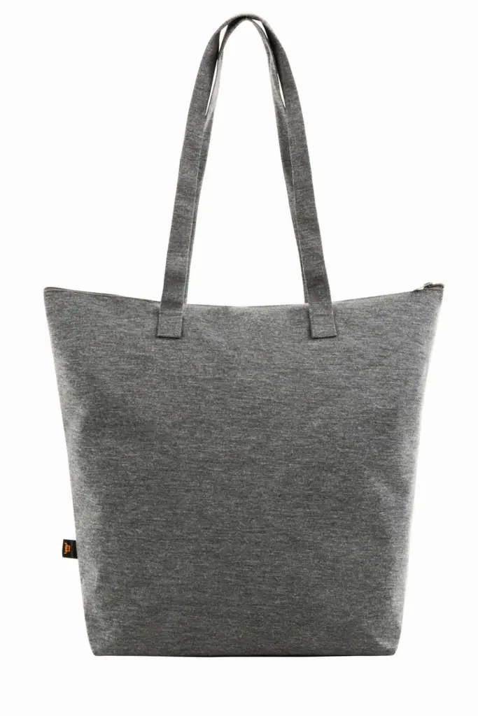Halfar shopper tasche jersey: anthrazit, logo druck.