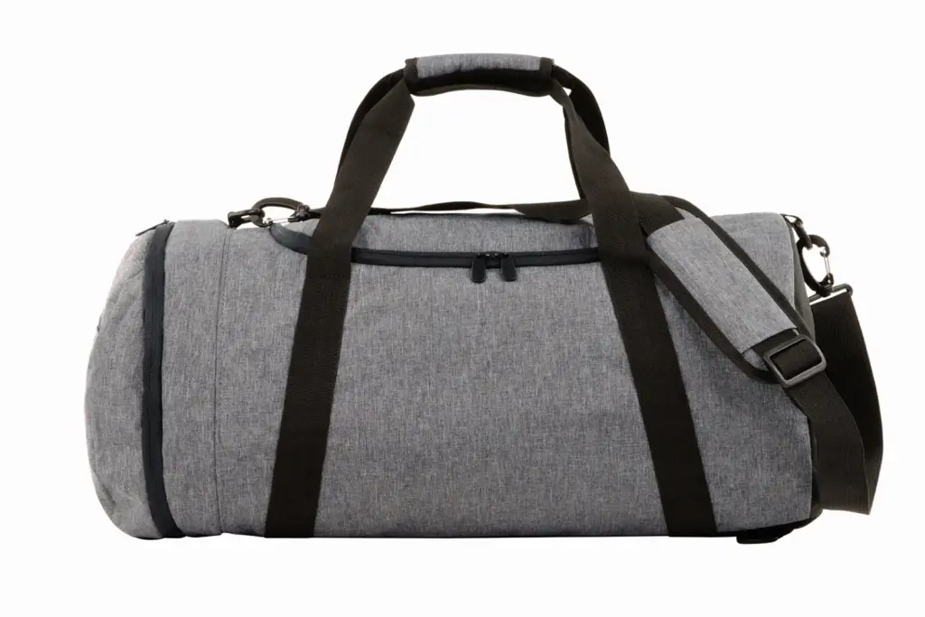 Halfar sporttasche duffel bag mit rucksackfunktion & logo-druck.