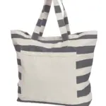 HALFAR® shopper BEACH 10 - Katoenendraagtassen HALFAR® shopper BEACH, antraciet