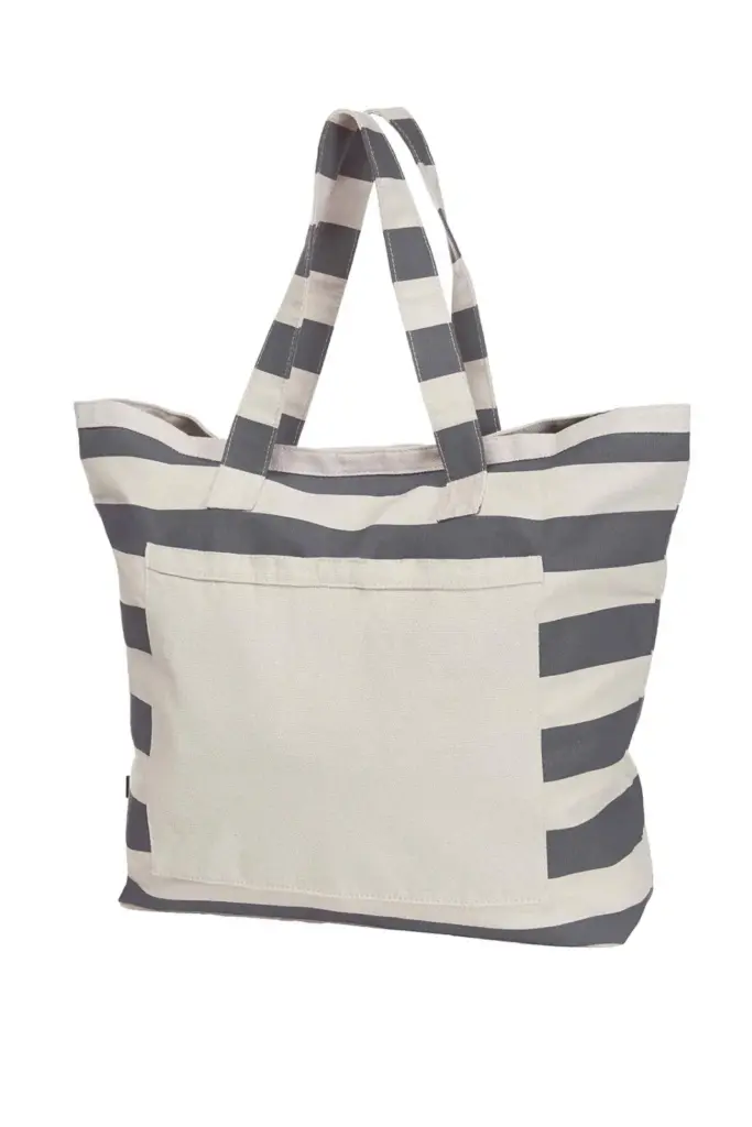 HALFAR® shopper BEACH 10 - Katoenendraagtassen HALFAR® shopper BEACH, antraciet