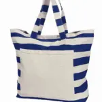 HALFAR® shopper BEACH 3 - Katoenendraagtassen HALFAR® shopper BEACH, marineblauw