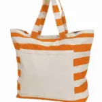 HALFAR® shopper BEACH 169 - Katoenendraagtassen HALFAR® shopper BEACH, oranje