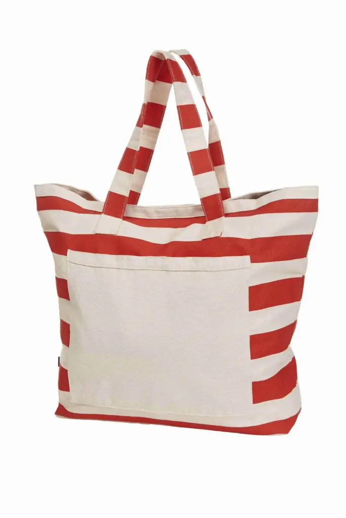 HALFAR® shopper BEACH 5 - Katoenendraagtassen HALFAR® shopper BEACH, rood