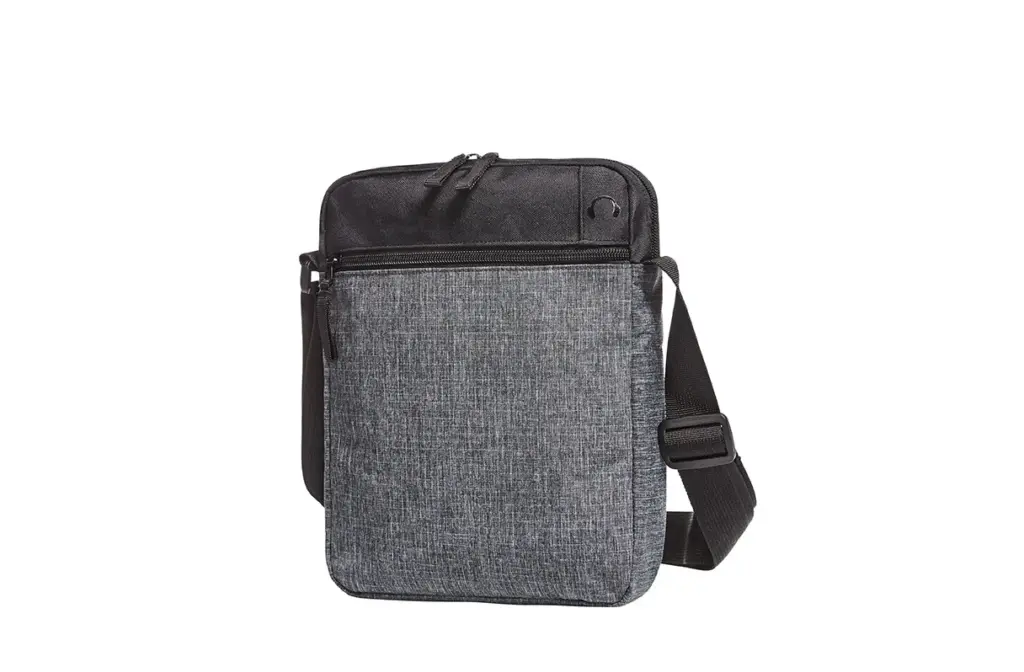 HALFAR® CrossBag ELEGANCE, zwart-grijs gespikkeld