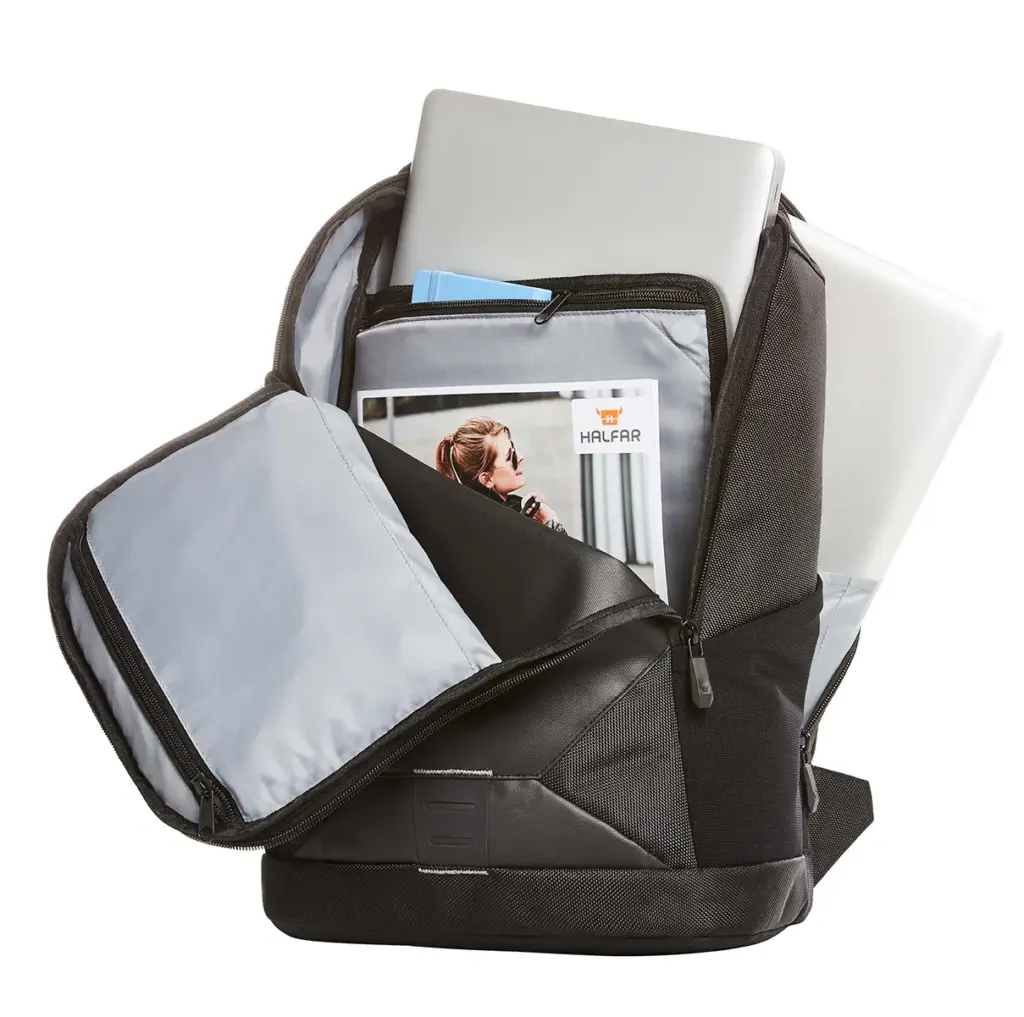 Halfar laptop backpack HASHTAG, customizable for promotion. — product photo 5