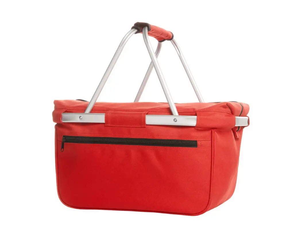 Halfar cooler basket, branded promotional logo bag for events.
