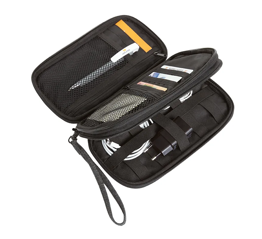 HALFAR® organizer FRAME gevuld - Hidalgo Halfar FRAME Organizer: Werbeartikel für Gadgets & Reisen