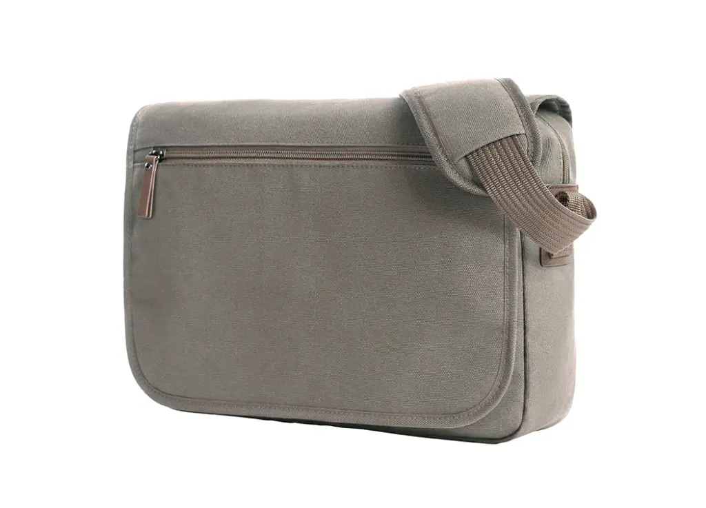 HALFAR® schoudertas COUNTRY 739 - Katoenendraagtassen HALFAR® schoudertas COUNTRY, kaki