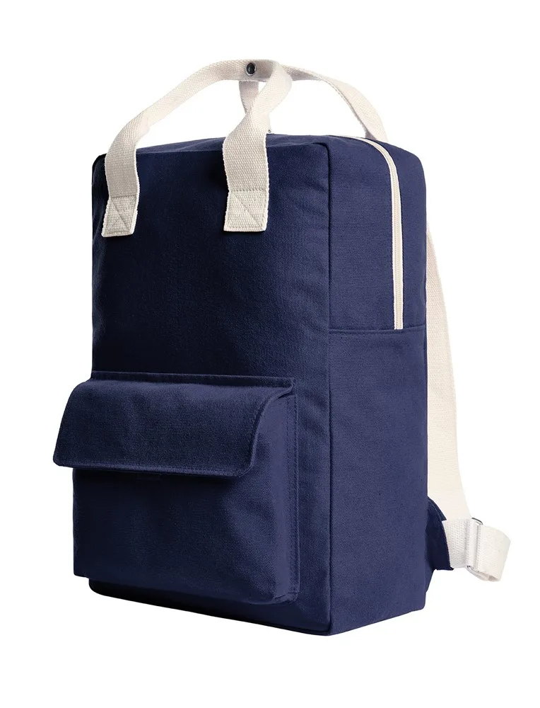 HALFAR® rugzak LIKE marineblauw - Katoenendraagtassen HALFAR® rugzak LIKE, marineblauw