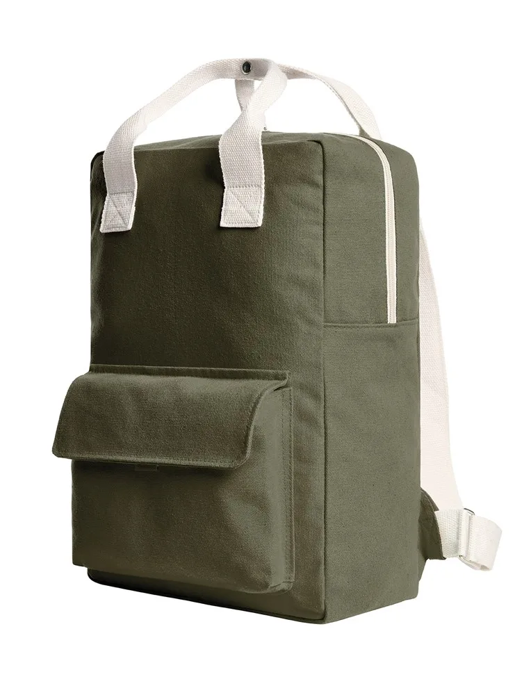 HALFAR® rugzak LIKE olijfgroen - Katoenendraagtassen HALFAR® rugzak LIKE, olijfgroen