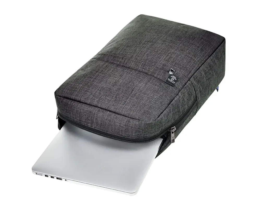 Halfar notebook rucksack business europe: nachhaltig, logo bedruckbar. — Produktfoto 20