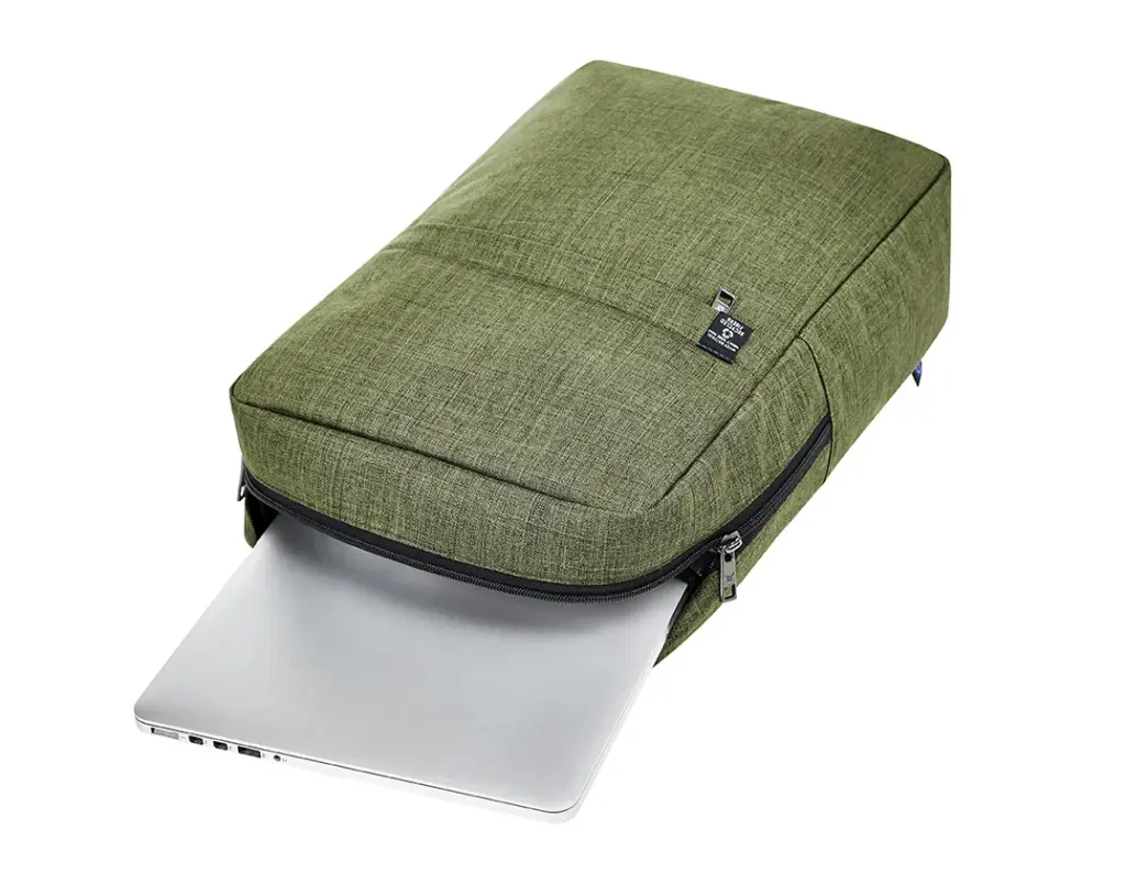 Halfar notebook rucksack business europe: nachhaltig, logo bedruckbar. — Produktfoto 24