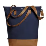 HALFAR® shopper LIFE marineblauw-bruin - Hidalgo-werbeartikel HALFAR® shopper LIFE, marineblauw-bruin