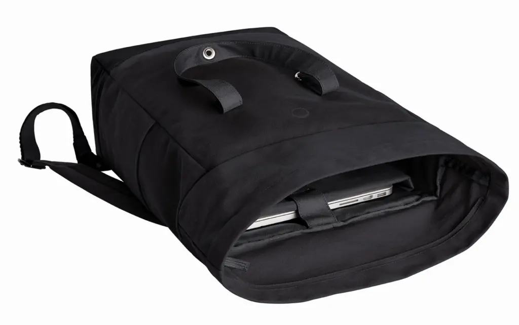 Halfar notebook backpack LIFE: professional roll-top, logo print — product photo 9