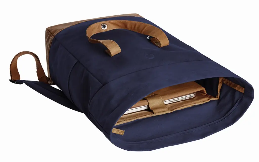 Halfar notebook backpack LIFE: professional roll-top, logo print — product photo 10