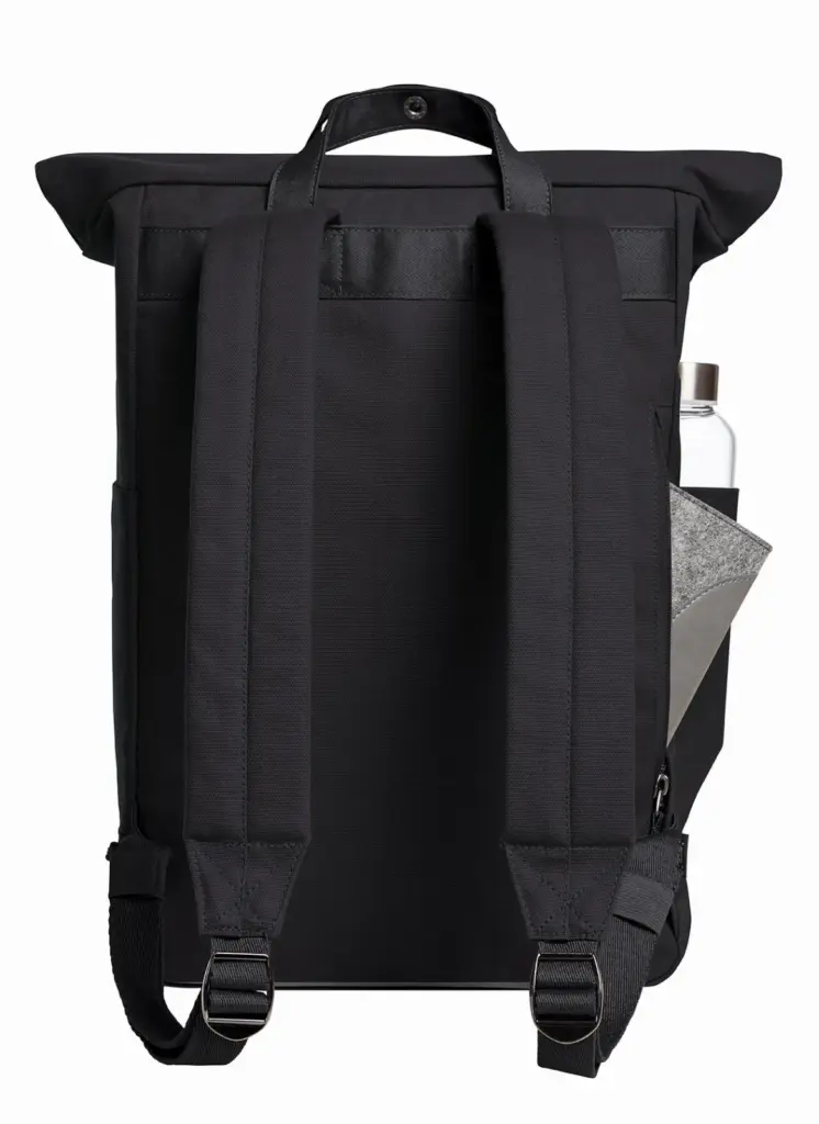Halfar notebook backpack LIFE: professional roll-top, logo print — product photo 12