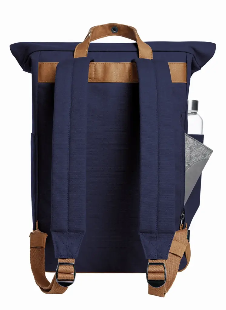 Halfar notebook backpack LIFE: professional roll-top, logo print — product photo 13