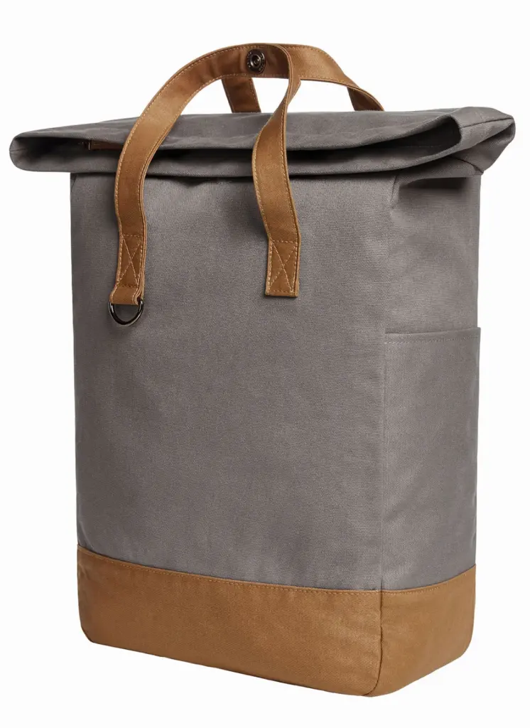 Halfar notebook backpack LIFE: professional roll-top, logo print