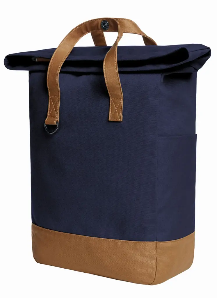 Halfar notebook backpack LIFE: professional roll-top, logo print