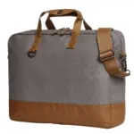 HALFAR® laptoptas LIFE grijs-bruin - Hidalgo-werbeartikel HALFAR® laptoptas LIFE, grijs-bruin