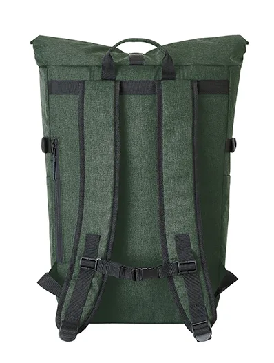 Halfar branded laptop backpack: durable rolltop for promotions. — product photo 14