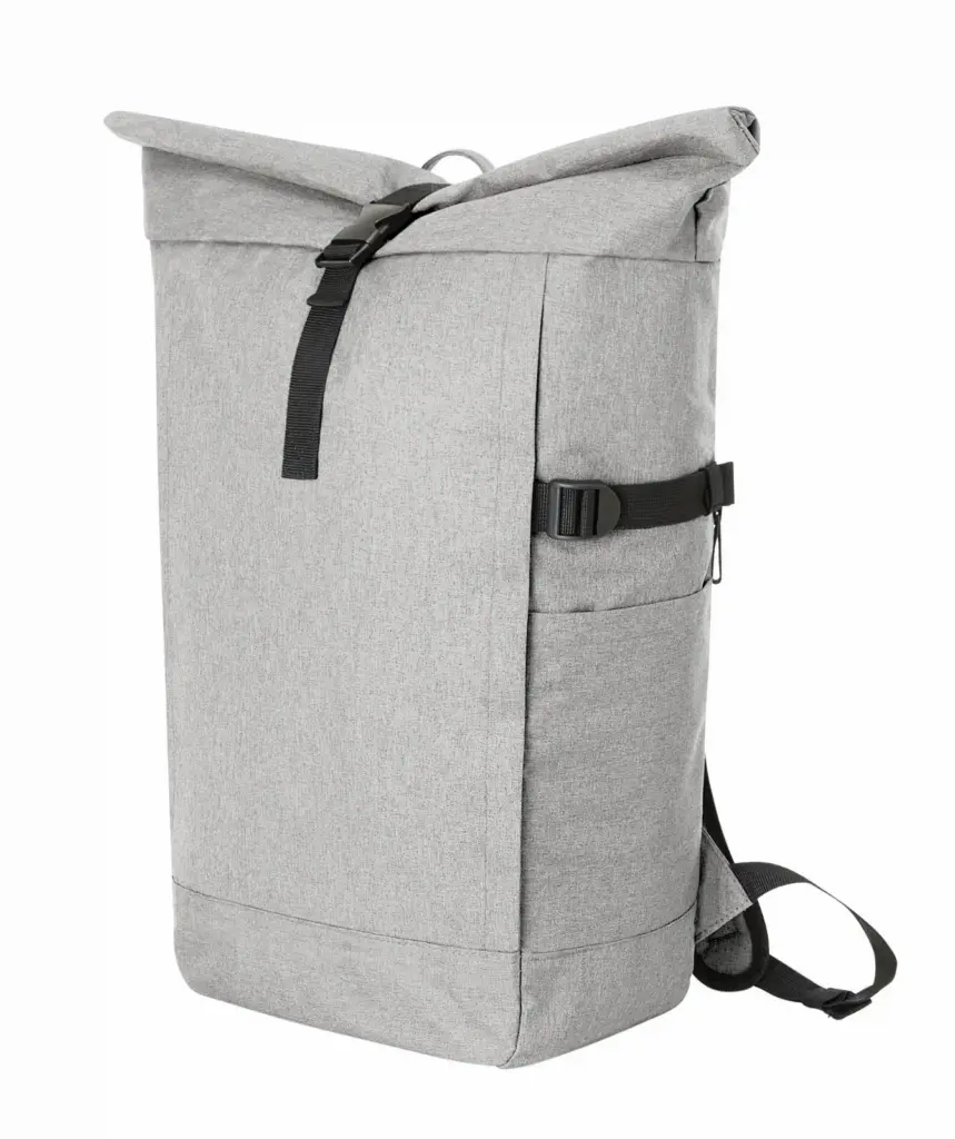 Halfar branded laptop backpack: durable rolltop for promotions.