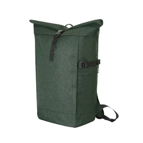 HALFAR® notebook-rugzak CIRCLE L groen gespikkeld - Hidalgo-werbeartikel HALFAR® notebook-rugzak CIRCLE L, groen gespikkeld