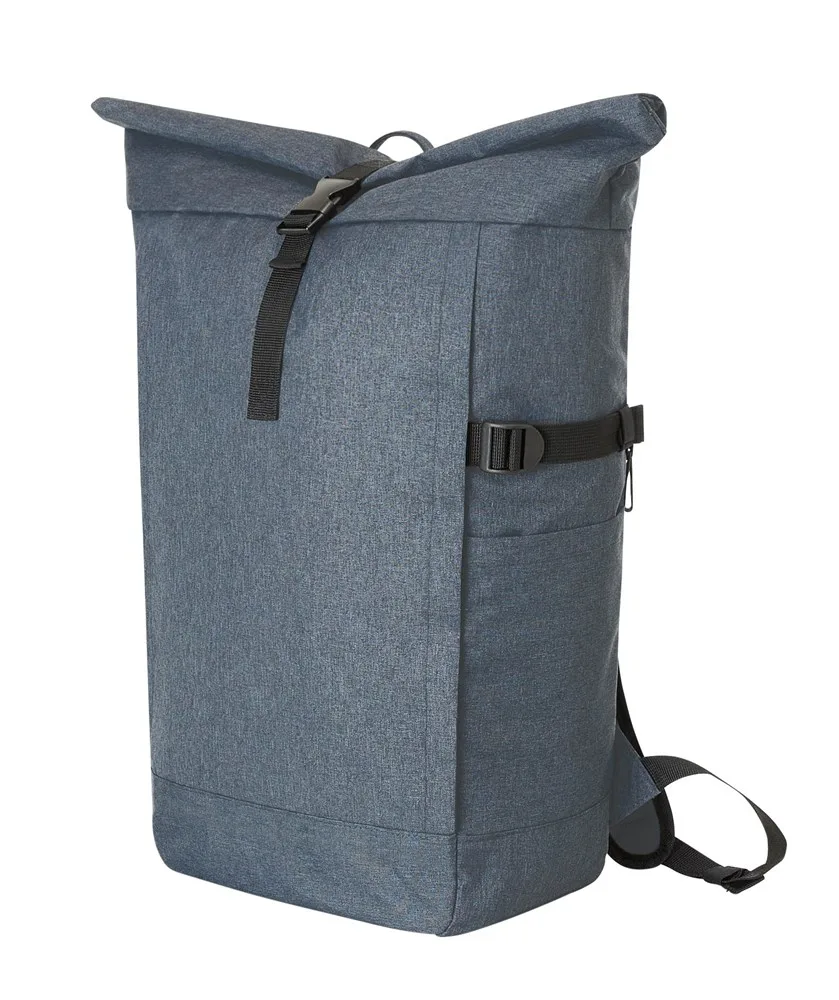 HALFAR® notebook-rugzak CIRCLE L lichtgrijs gespikkeld - Hidalgo-werbeartikel HALFAR® notebook-rugzak CIRCLE L, lichtgrijs gespikkeld