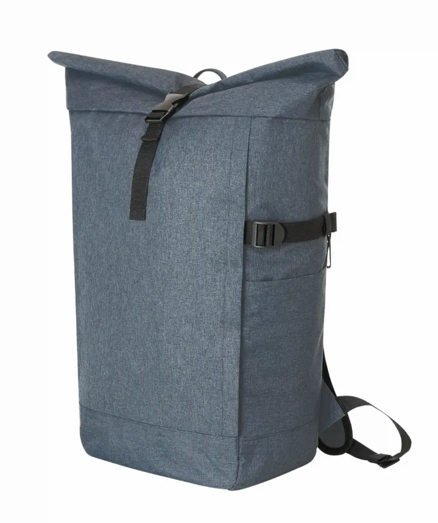 Halfar branded laptop backpack: durable rolltop for promotions.