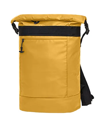 Halfar branded laptop backpack: active roll-top for promo.