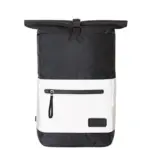 Halfar roll-top laptop-rucksack: reflektierend, mit logo-druck. — Produktfoto 6