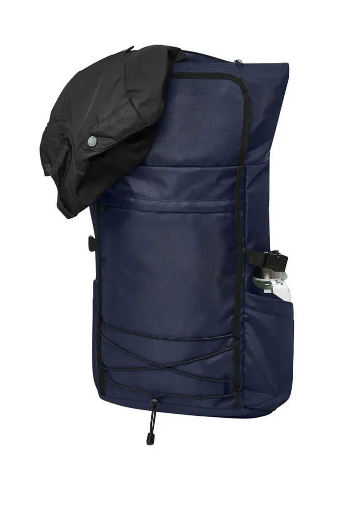 Halfar laptop backpack FLEX: roll-top, custom logo printing. — product photo 18
