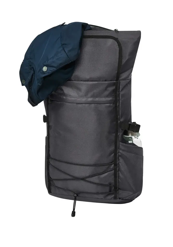 Halfar laptop backpack FLEX: roll-top, custom logo printing. — product photo 19