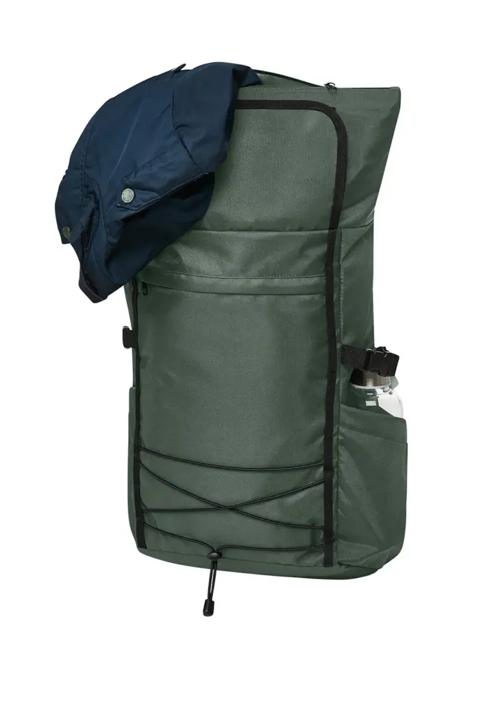 Halfar laptop backpack FLEX: roll-top, custom logo printing. — product photo 21