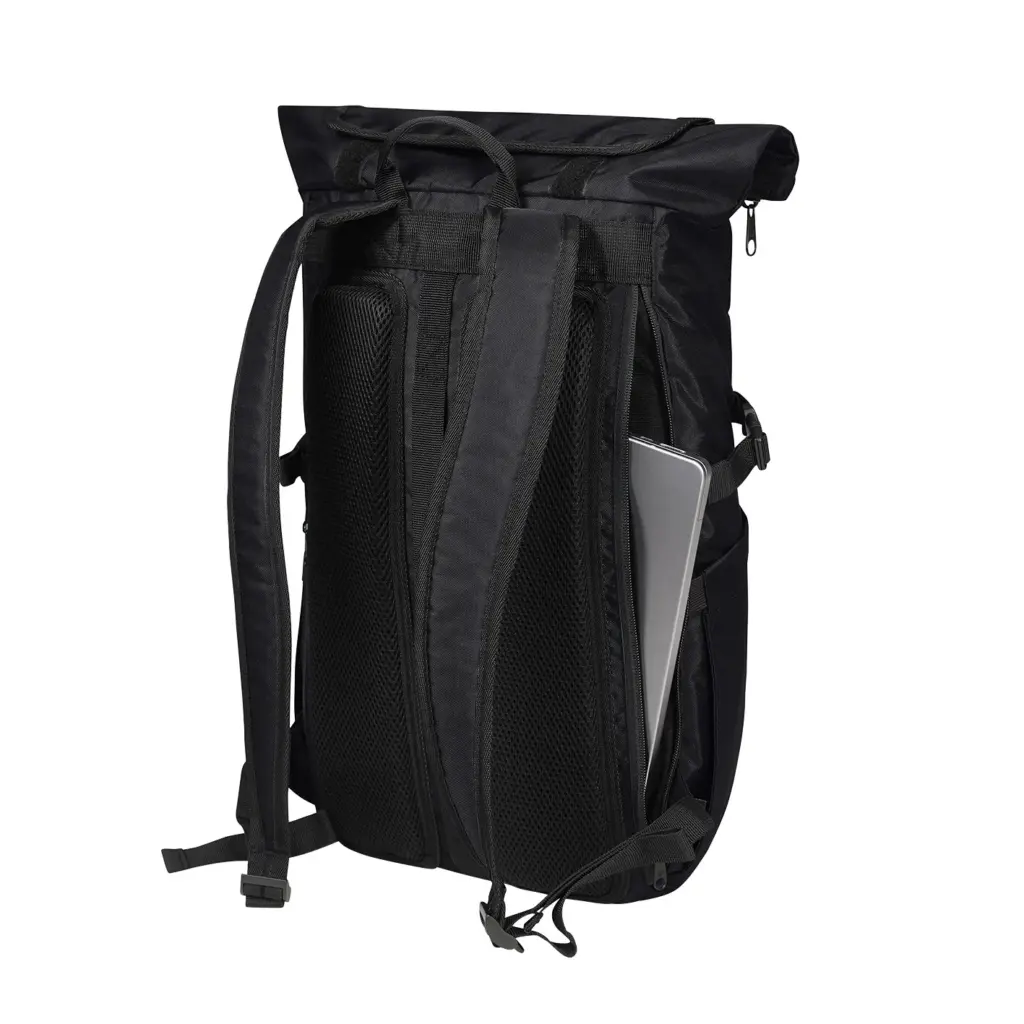 Halfar laptop backpack FLEX: roll-top, custom logo printing. — product photo 22