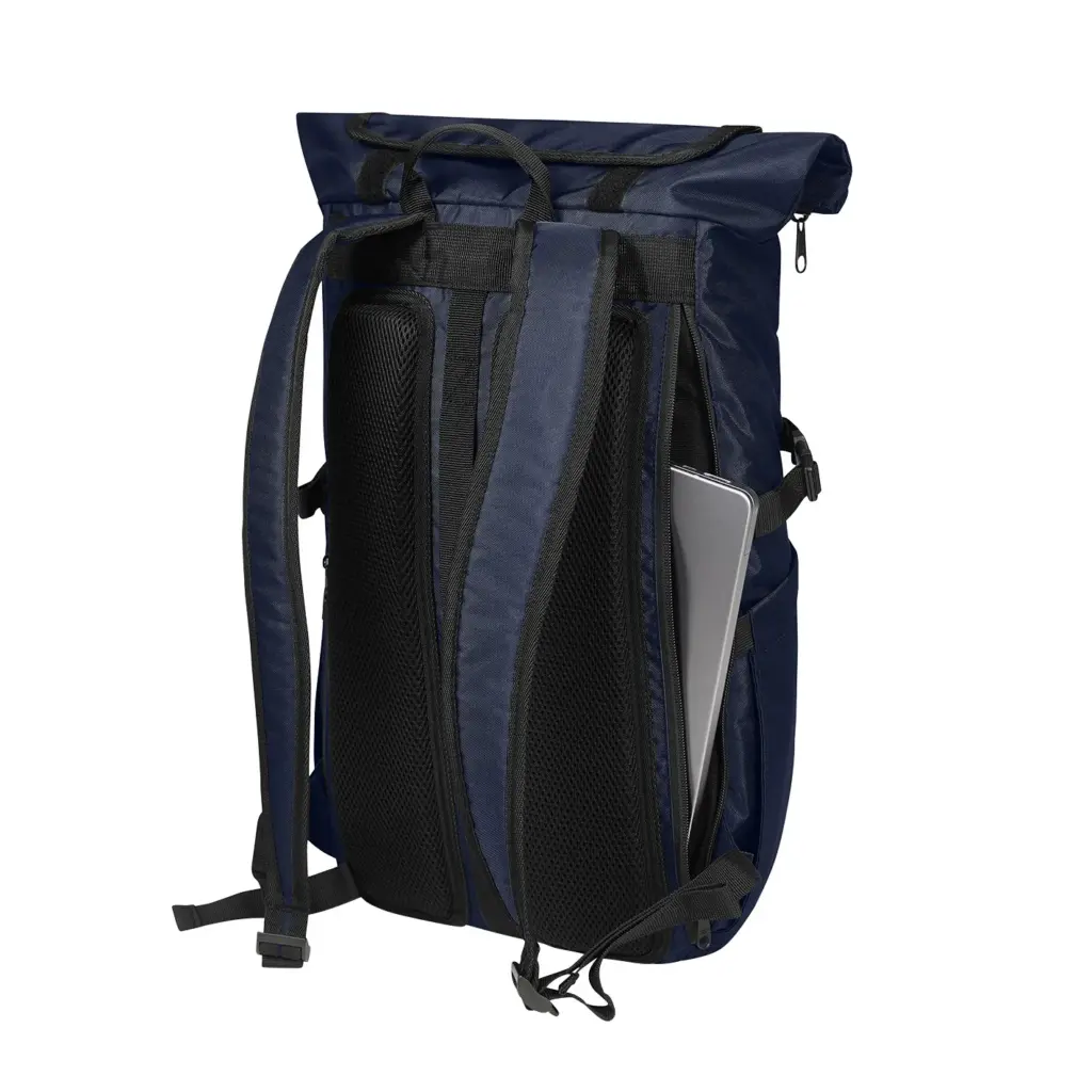Halfar laptop backpack FLEX: roll-top, custom logo printing. — product photo 23